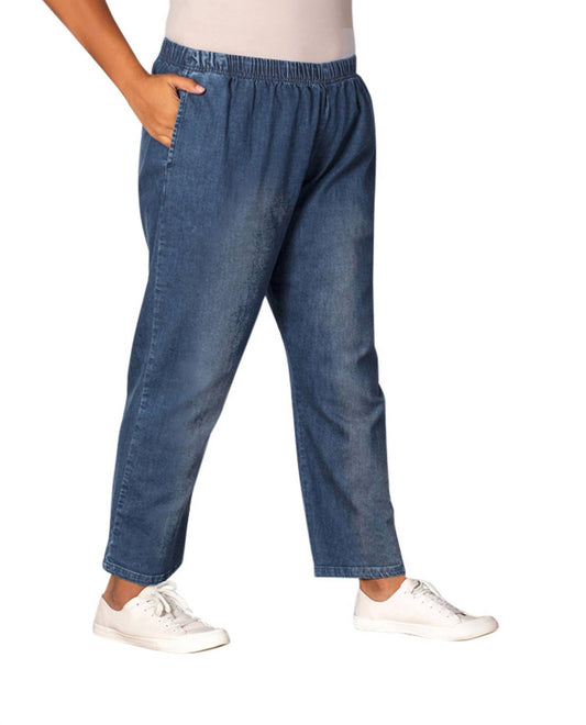 On The Plus Side - Plus Size Relaxed Leg Premium Denim Jeans