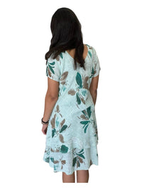 TEMPO PARIS V-neck Short Sleeve Dress in mint - women's dress - alternate view