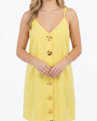 Yellow Lovebirds - Paulette Mini Dress