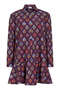 Livro The Polly Shirt Dress in holiday flowers - women's dress - view 5