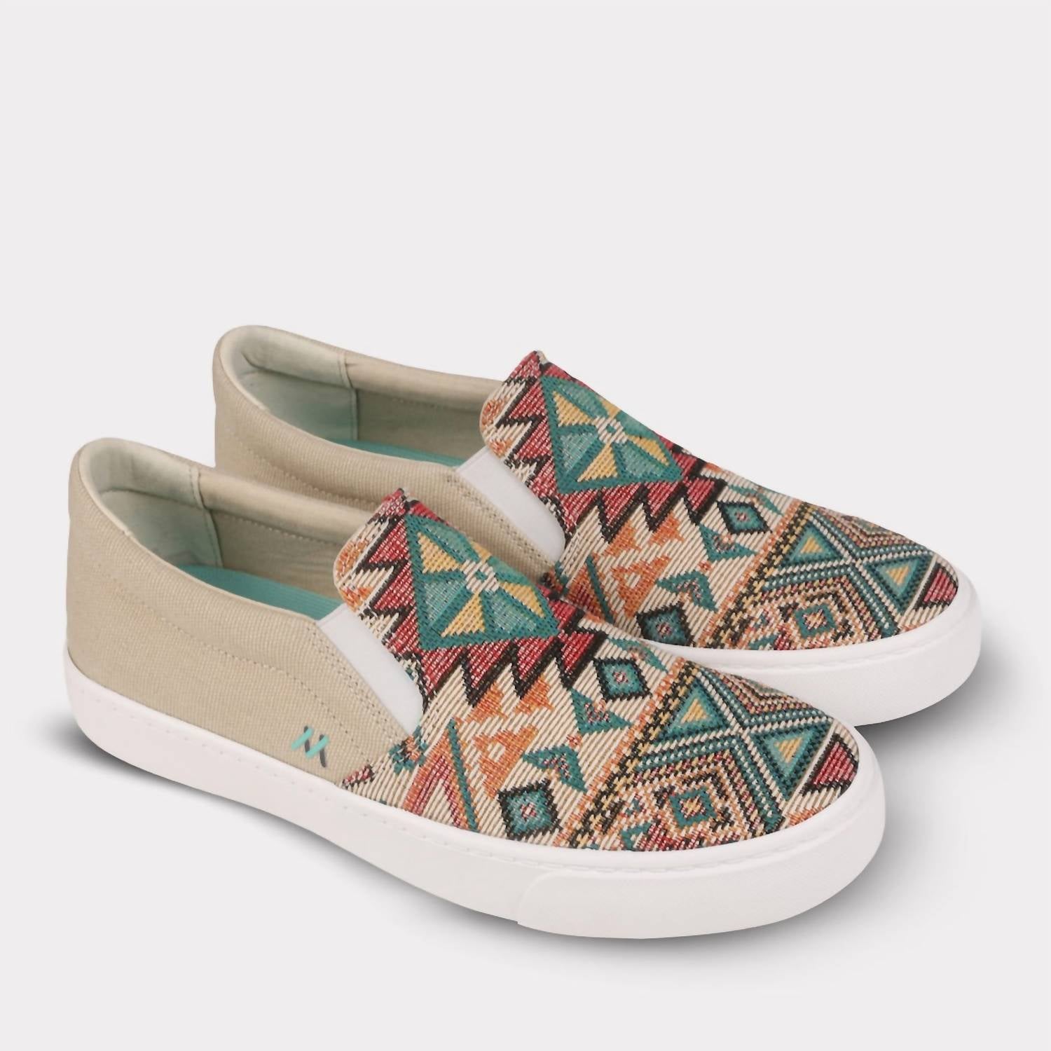 Mykos Women's Pipers Slip-on Shoe in taupe multi - women's sneaker - view 9
