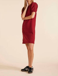 Bobi - Puff Sleeve Sweatshirt Dress