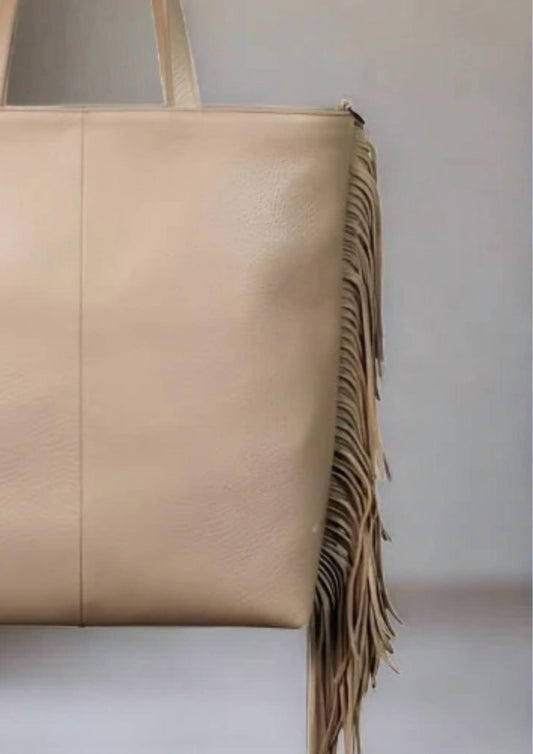 Berge - Women's Karma Fringed Tote Bag