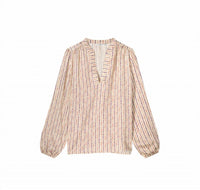 Summum - Printed Long Puffed Sleeves Blouse