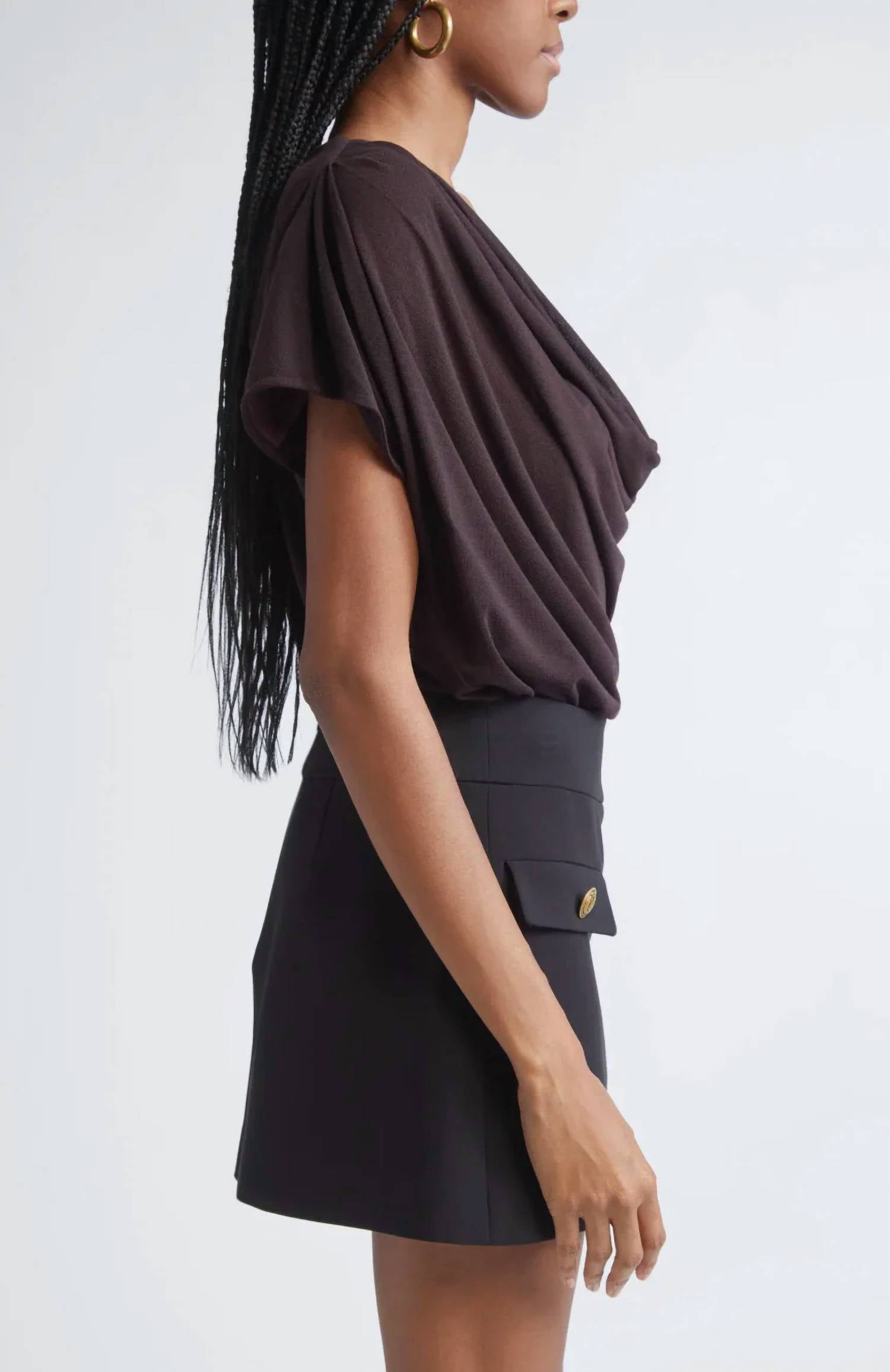 Ramy Brook - Dorothy Knit Cowl Neck Top