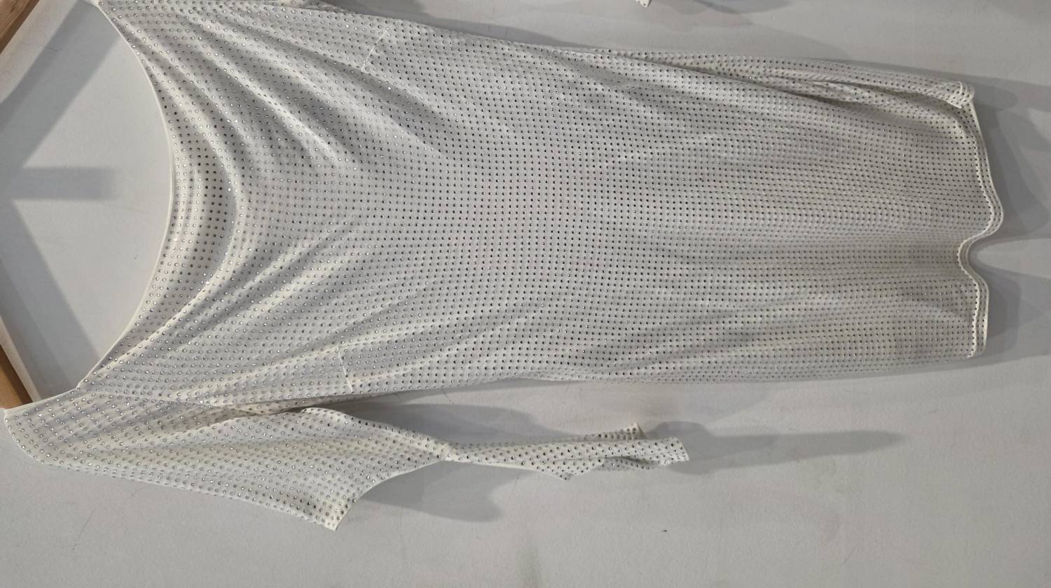 Sheri Bodell Women's Mini Sequined Off Shoulder Dress in white - women's dress
