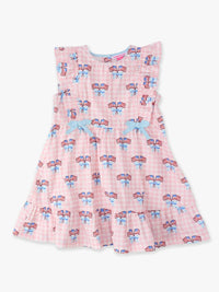 Rufflebutts - Girl's Patriotic Gingham Pinafore Dress