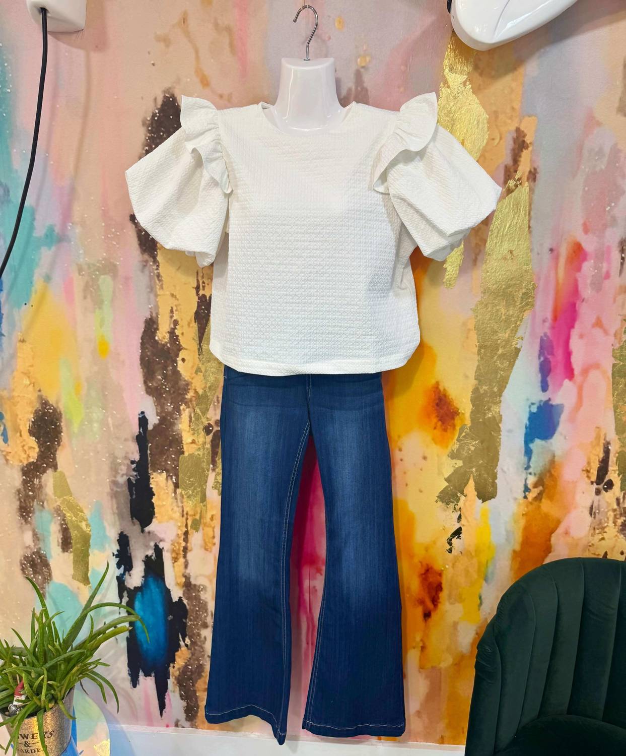 Glam - Holly Textured Top