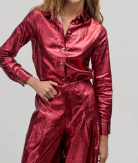 Lanhtropy - San Marino Metallic Linen Shirt