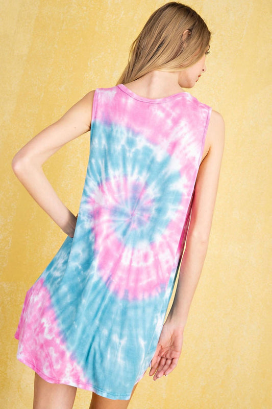 Tie Dye Sleeveless Top