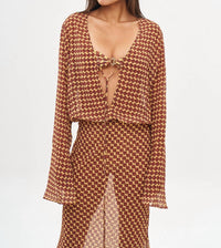 Bananhot Nema Maxi Dress in ogee - women's dress