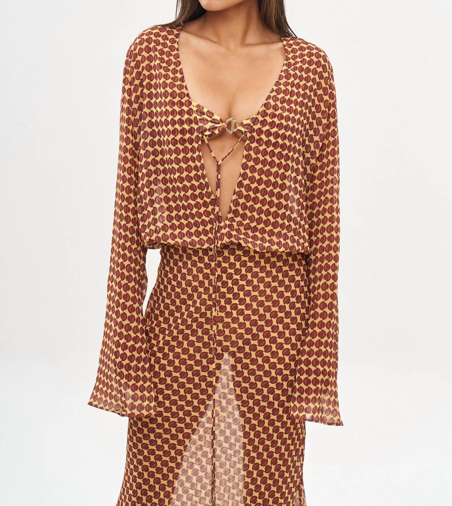 Bananhot Nema Maxi Dress in ogee - women's dress