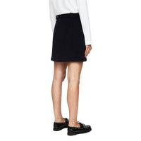 Jil Sander Yorkshire Wool Chevron Skirt in midnight - women's skirt - alternate view