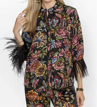Johnny Was - Lewella Feather Trim Kimono