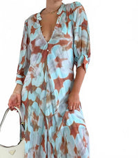 JEN'S PIRATE BOOTY Reflections Saloon Maxi Dress in reflection water - women's dress - alternate view