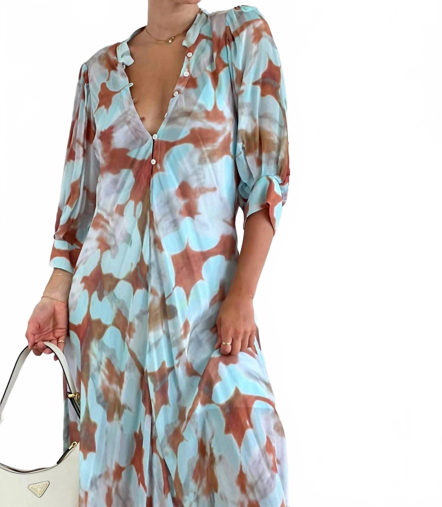 JEN'S PIRATE BOOTY Reflections Saloon Maxi Dress in reflection water - women's dress - alternate view