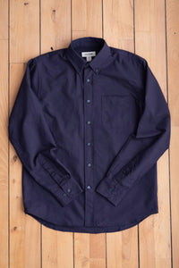 C.O.F. Studio Men's Button Down American Oxford Shirt in dark blue - men's shirt