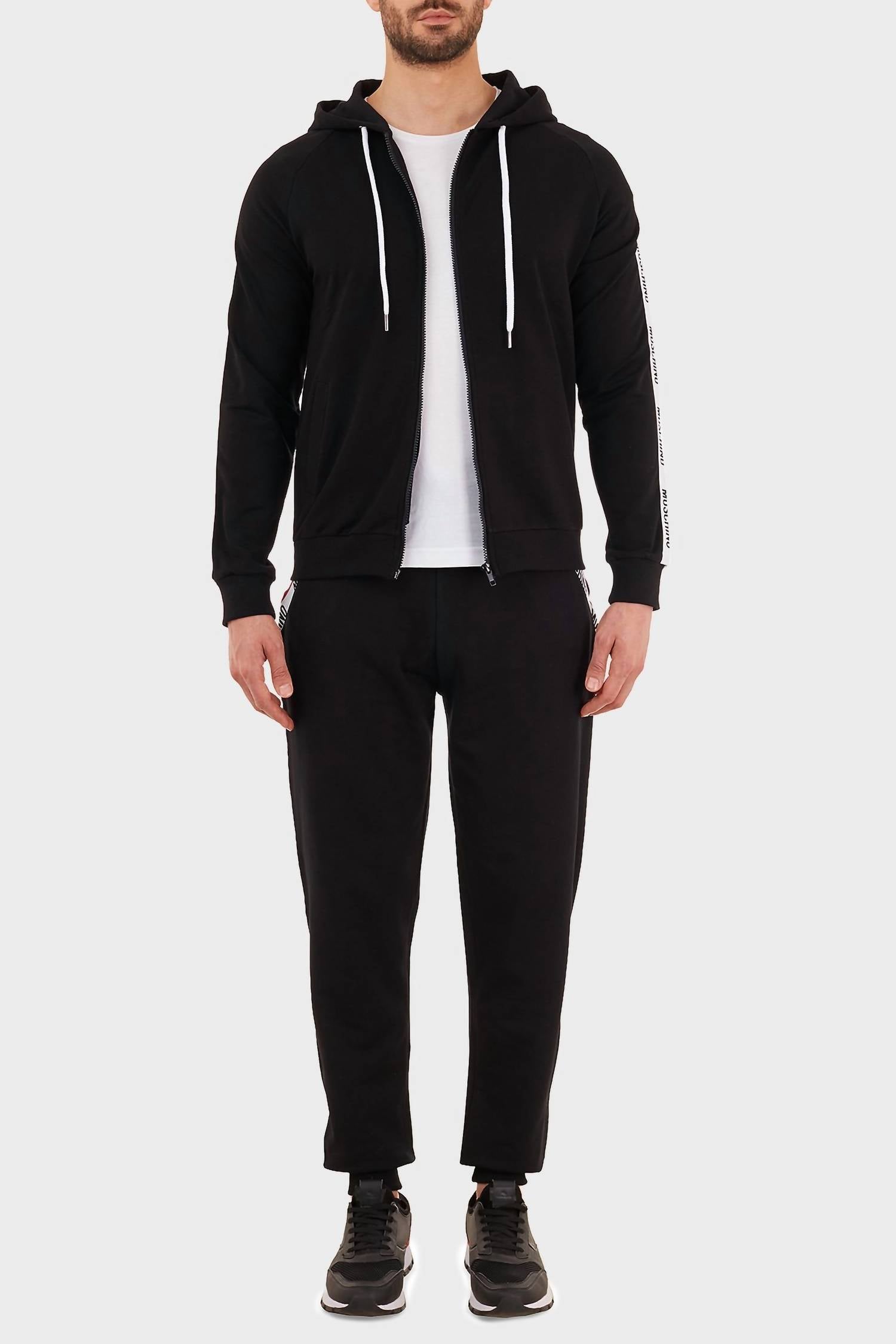 Moschino - Side Stripe Full Zip Hoodie