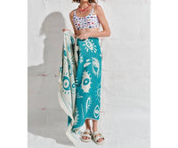 Sun Of A Beach - Electric Eyes Feather Beach Towel