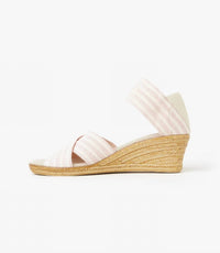 Charleston Shoe Co. - Women's Cannon Stripe Wedge Sandals