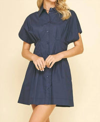 Pinch - Tucked Detail Dress