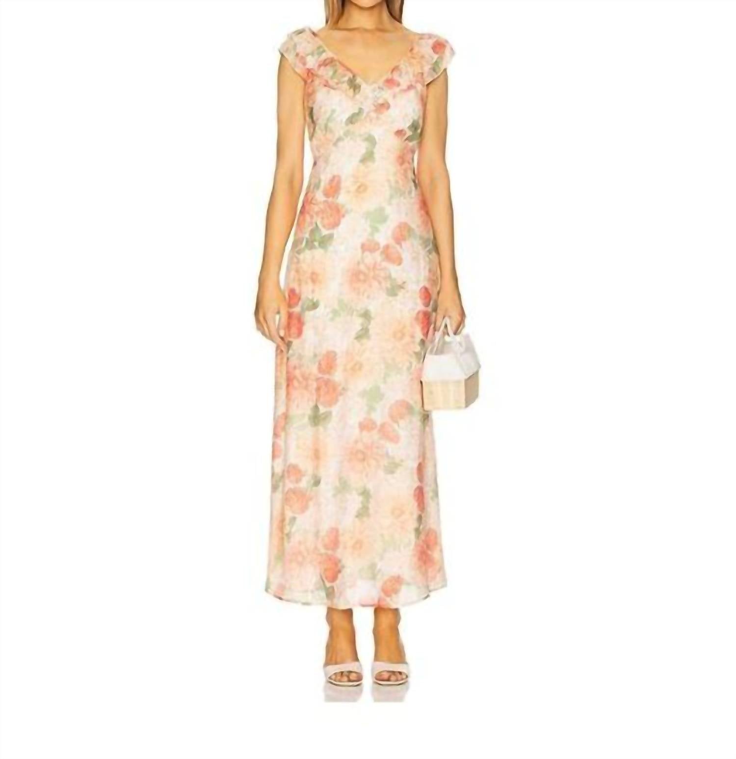 Minkpink - Aida Frill Maxi Dress