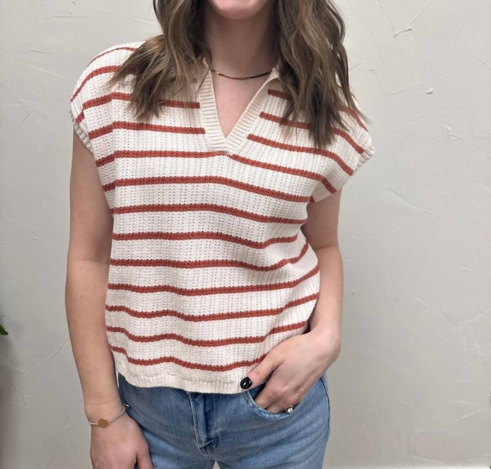 Thread & Supply Poet Top in sandstone - women's blouse - view 5
