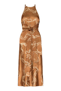 Misa Los Angeles - Lisa Halter Neck Midi Dress