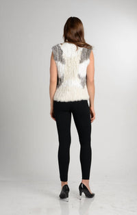 Love Token - Jane Genuine Rabbit Fur Vest