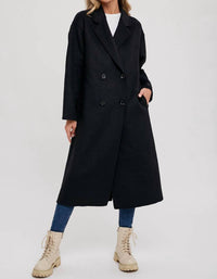 Bluivy - Handmade Double Breasted Longline Coat