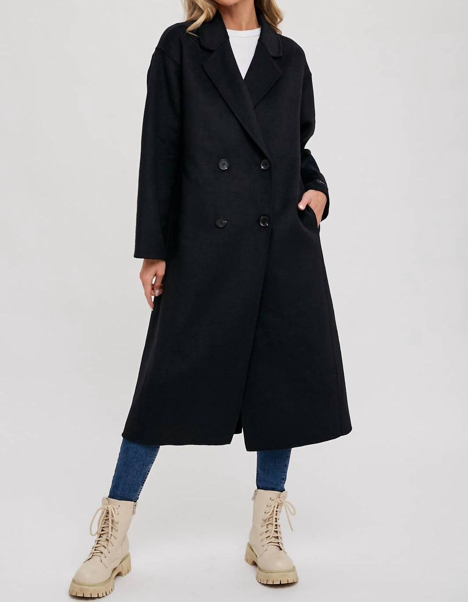 Bluivy - Handmade Double Breasted Longline Coat