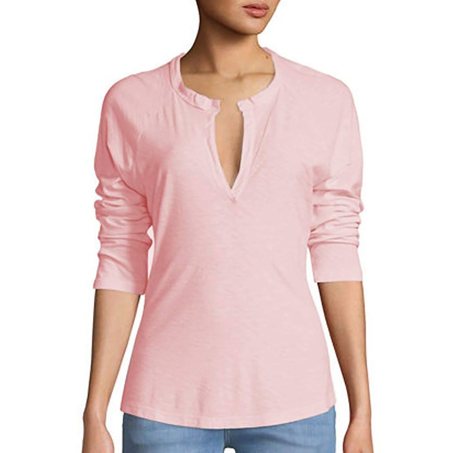 Split Neck Raglan T-Shirt