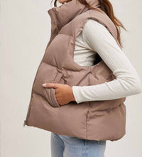 Bluivy - Zipper Front Puffer Vest