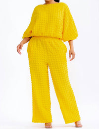 Karen T Design - Relaxed-fit Top & Wide-leg Pants