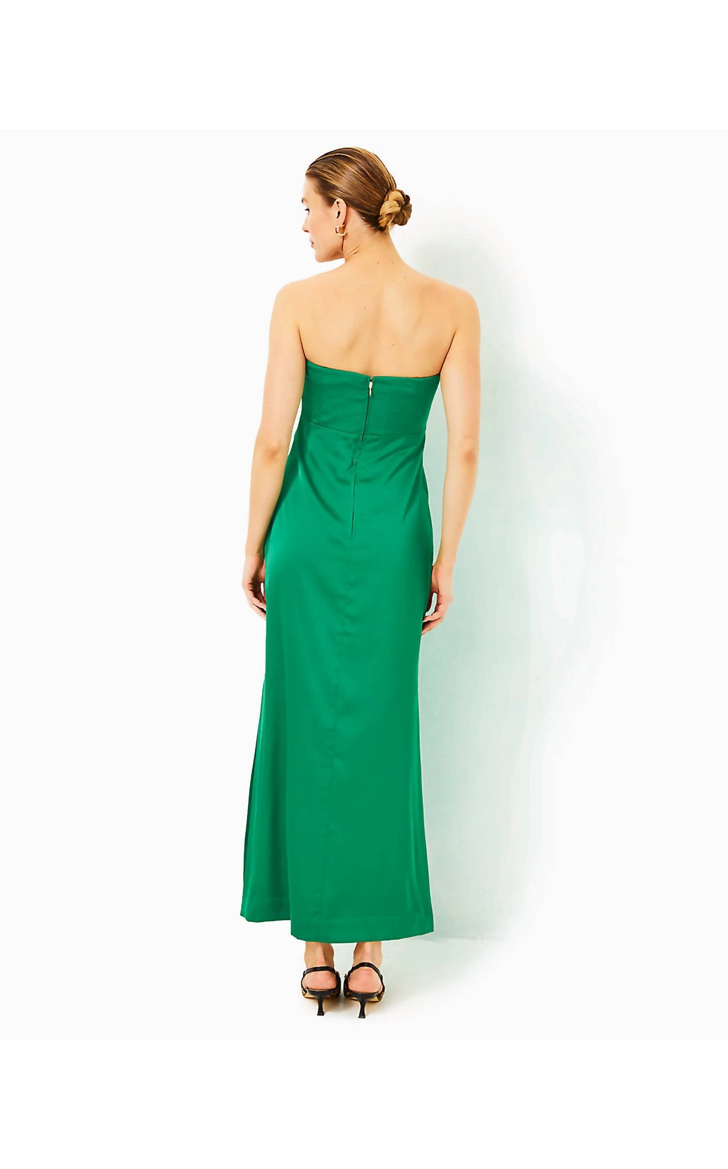 Lilly Pulitzer - Women's Carlynn Satin Maxi Bow Dress