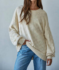 By Together - Iona Checkered Knit Pullover