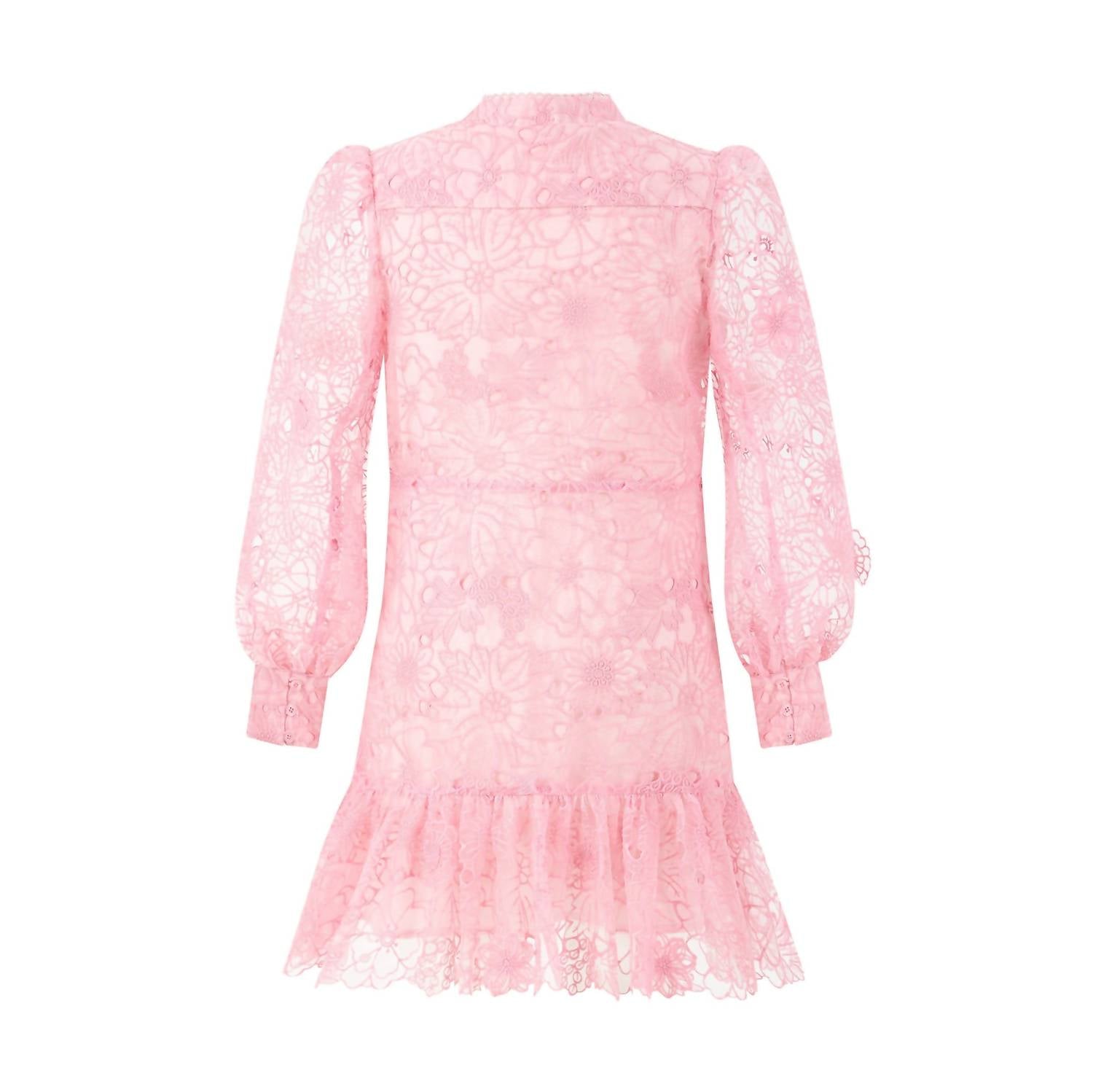 Marlo - Girl's Prue Long Sleeve Embroidered Mini Dress