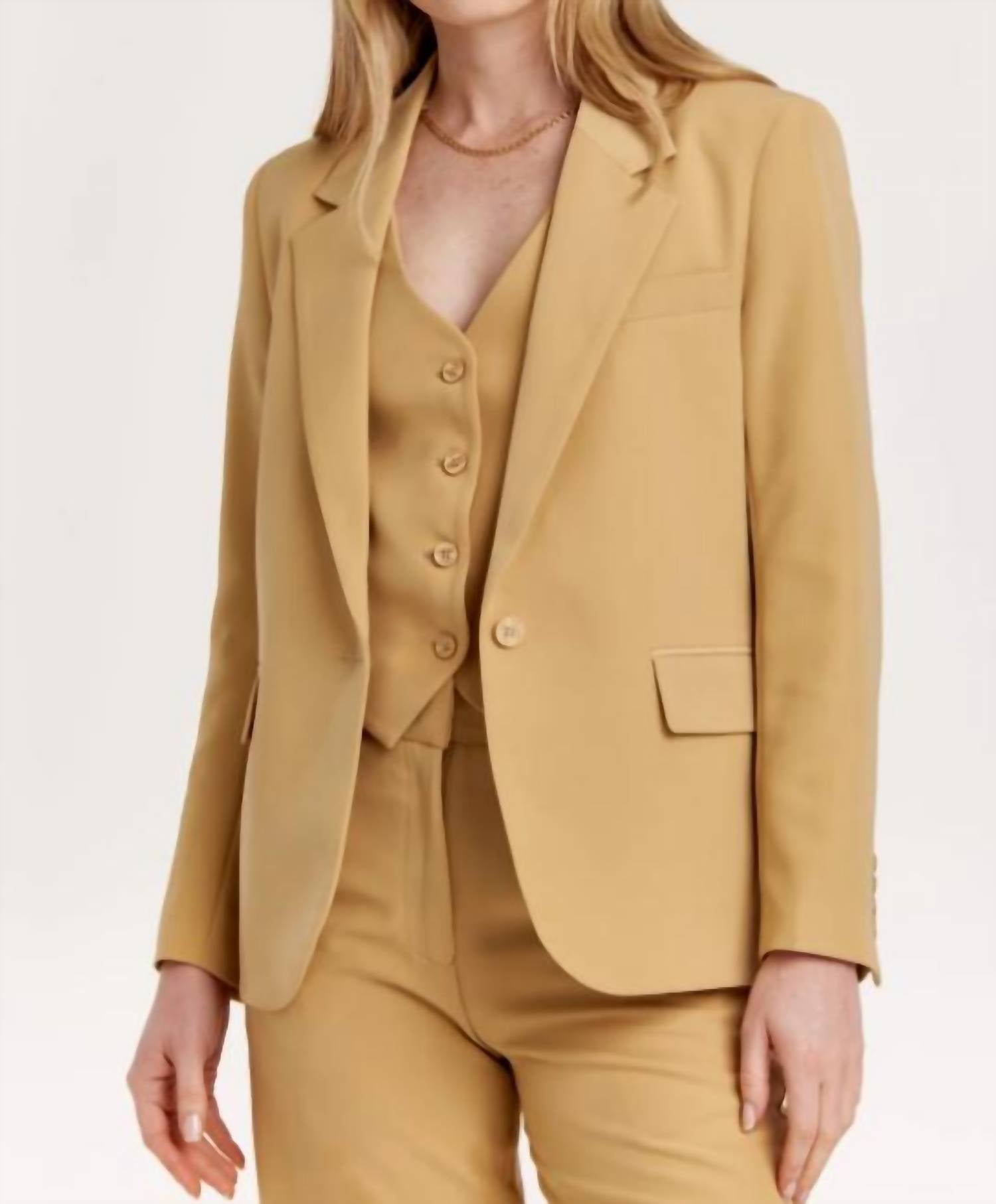 Another Love - Baylor Notched Collar Blazer