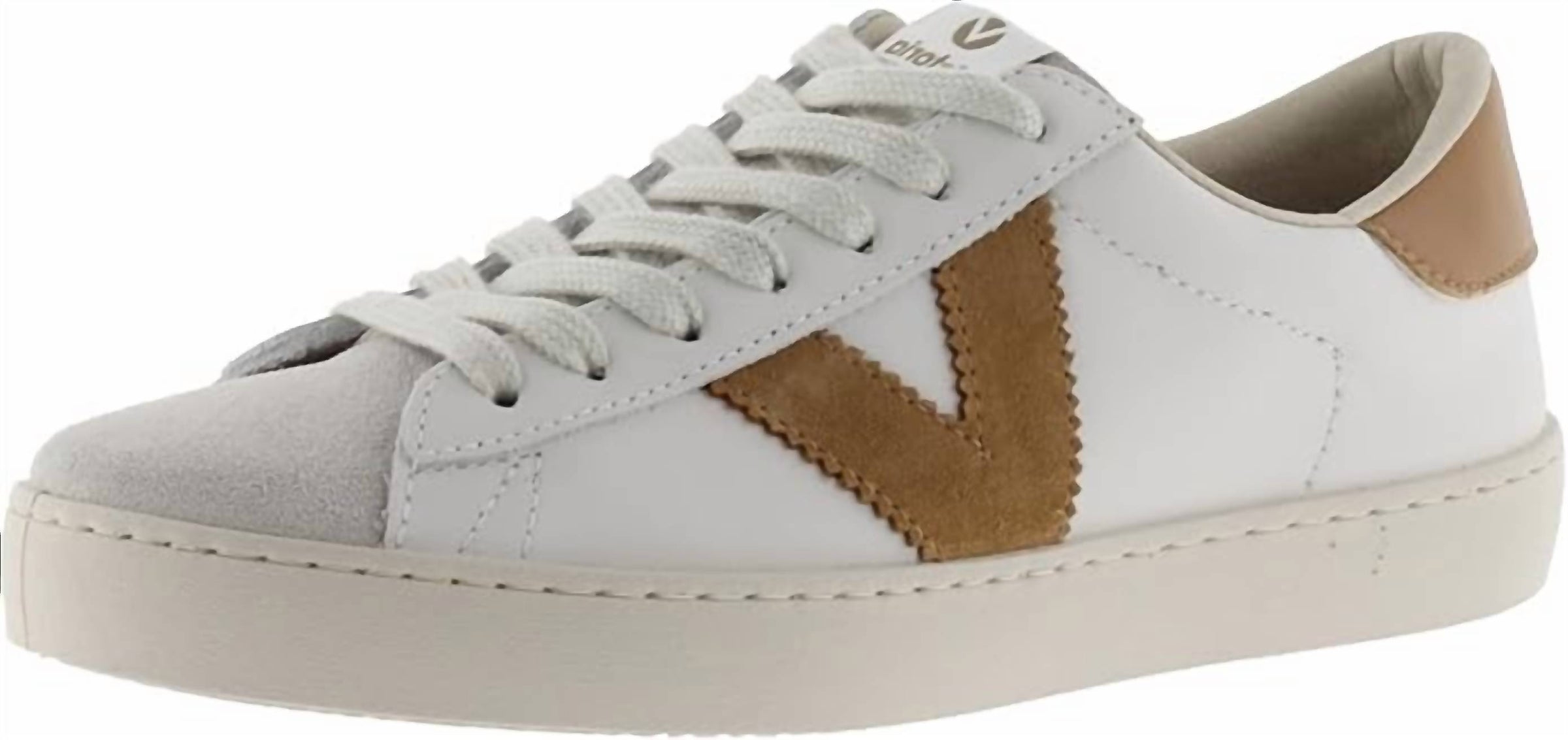 VICTORIA Women's Berlin Leather Sneakers in cuero - women's sneaker - alternate view