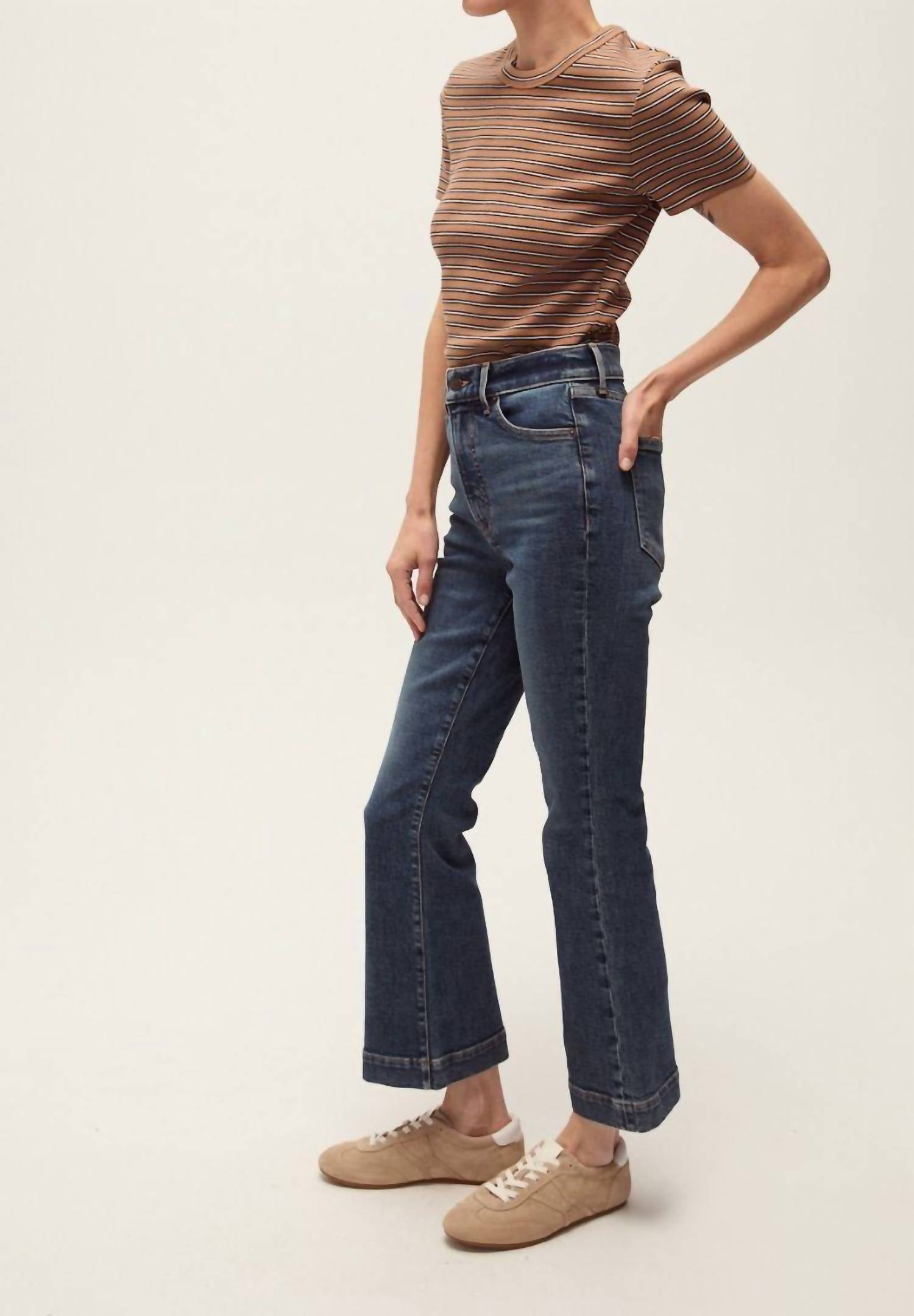 Veronica Beard - Carson High Rise Ankle Flare Jeans