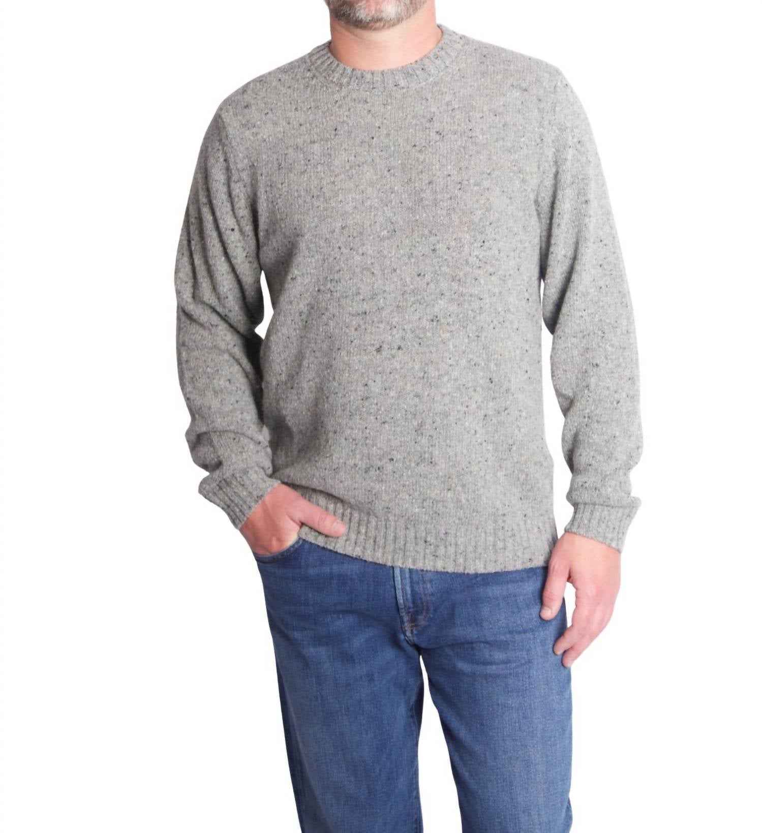 SAMSOE Sanataniel Crewneck Sweater in grey melange - women's sweater