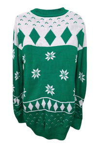 Tres Chic - Women's Snowflakes Diamonds Sweater