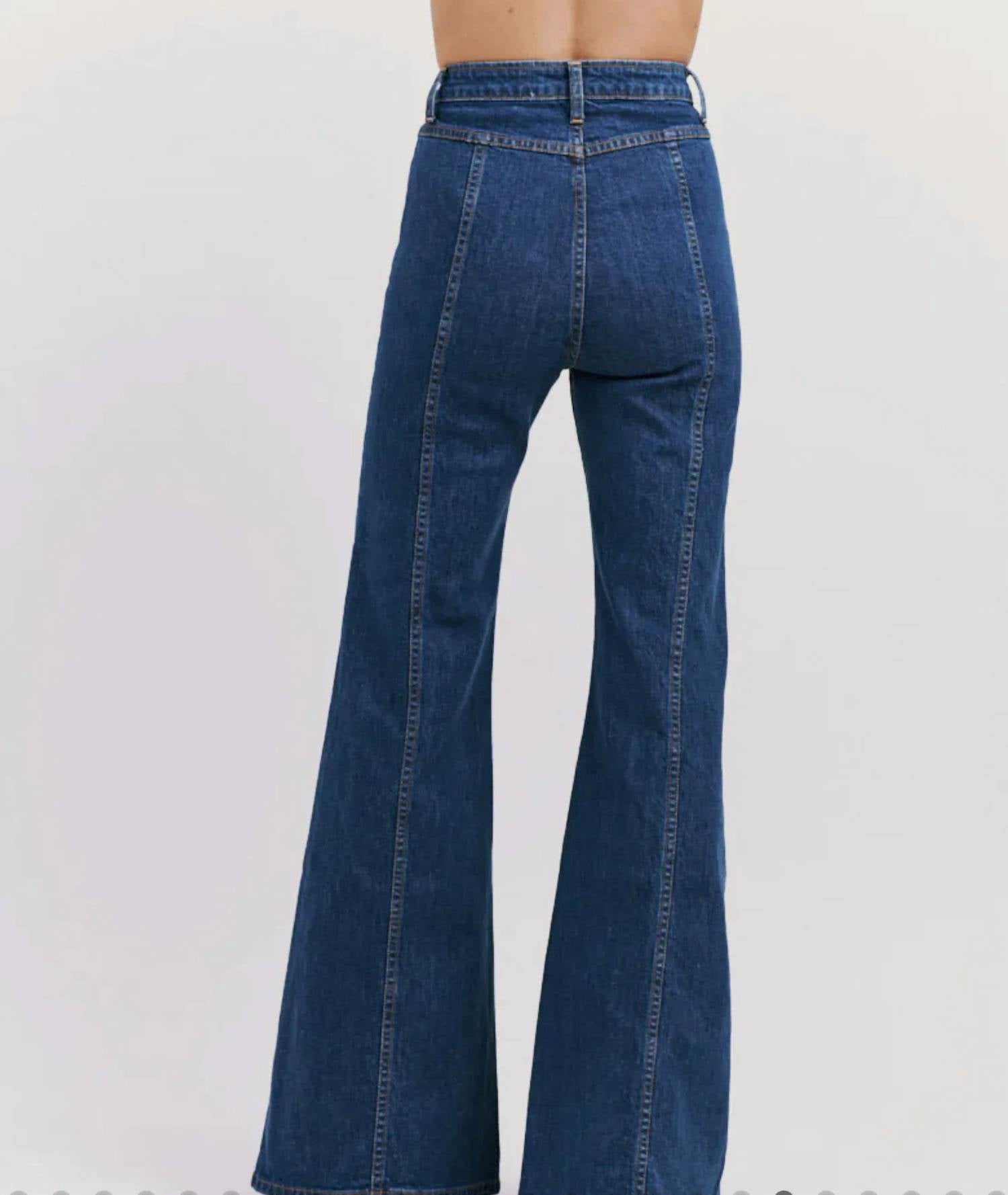 Stoned Immaculate - Bardot High Waisted Bells Jeans