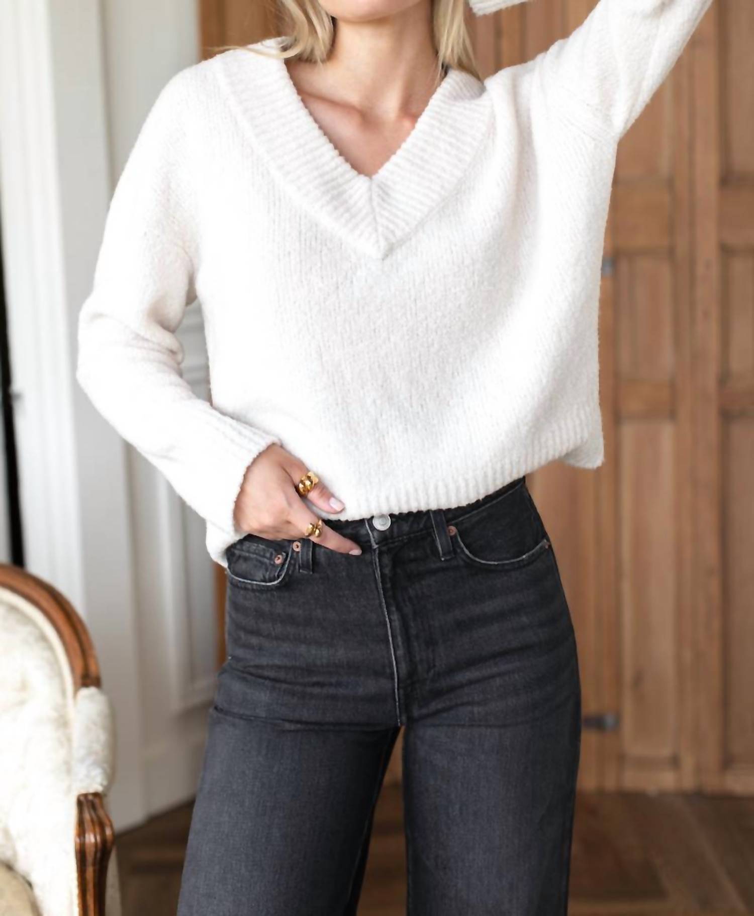 Emerson Fry - Boxy V-neck Sweater