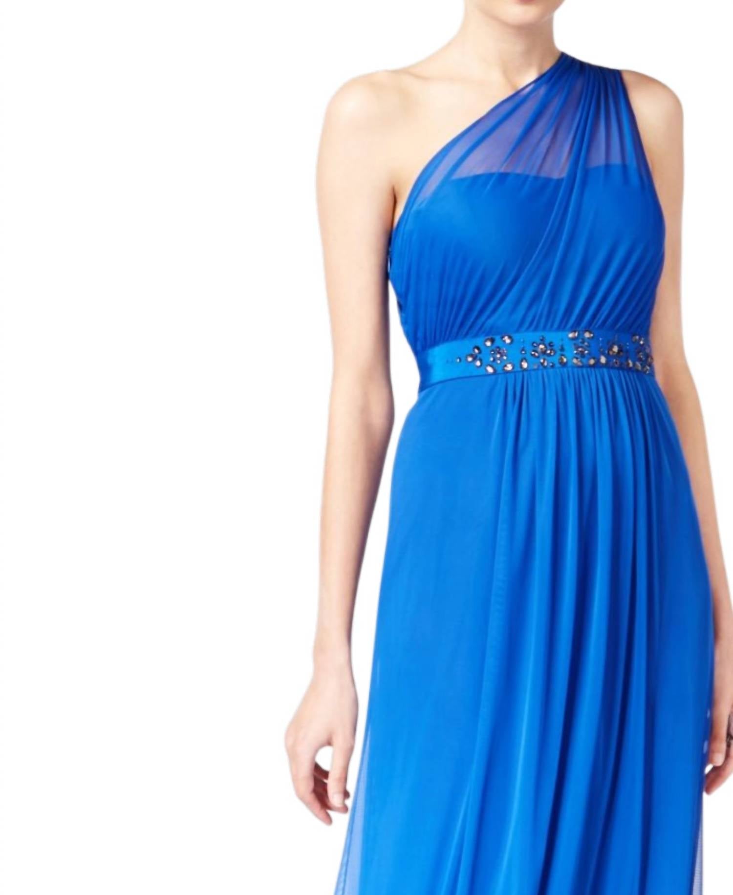 Adrianna Papell - Embellished One Shoulder Gown