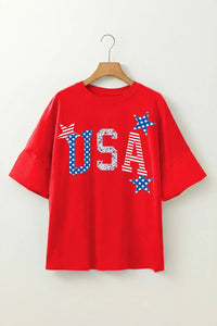 Shewin - Usa Star Oversized Top