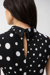 Joseph Ribkoff - Polka Dot Belted Midi Dress