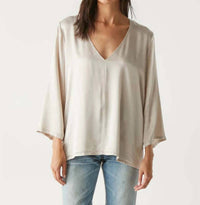 Michael Stars - Cobie V-neck Satin Top