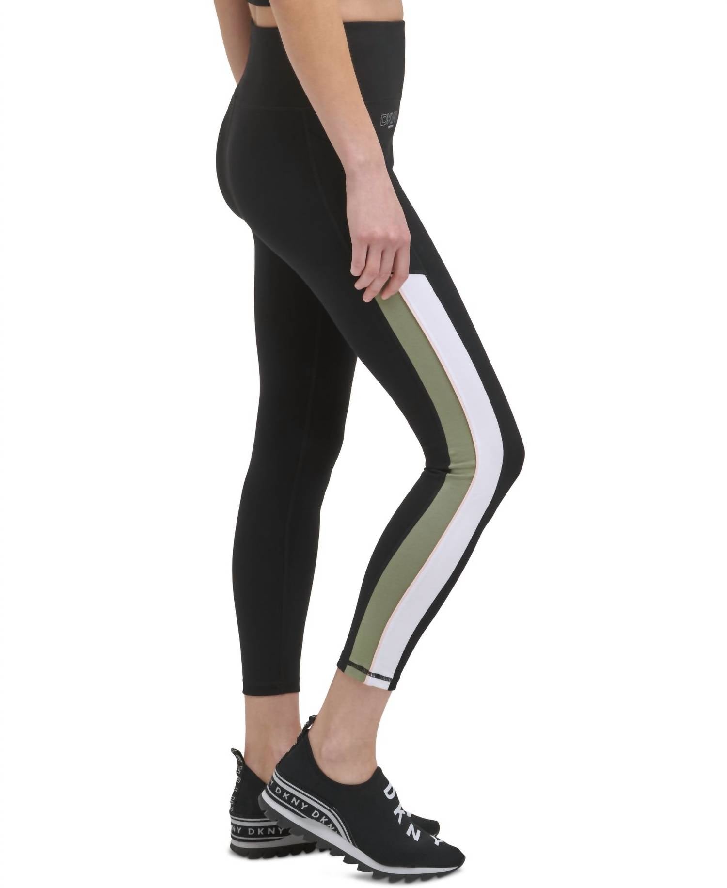 Dkny - Colorblock High Waist Jersey Leggings