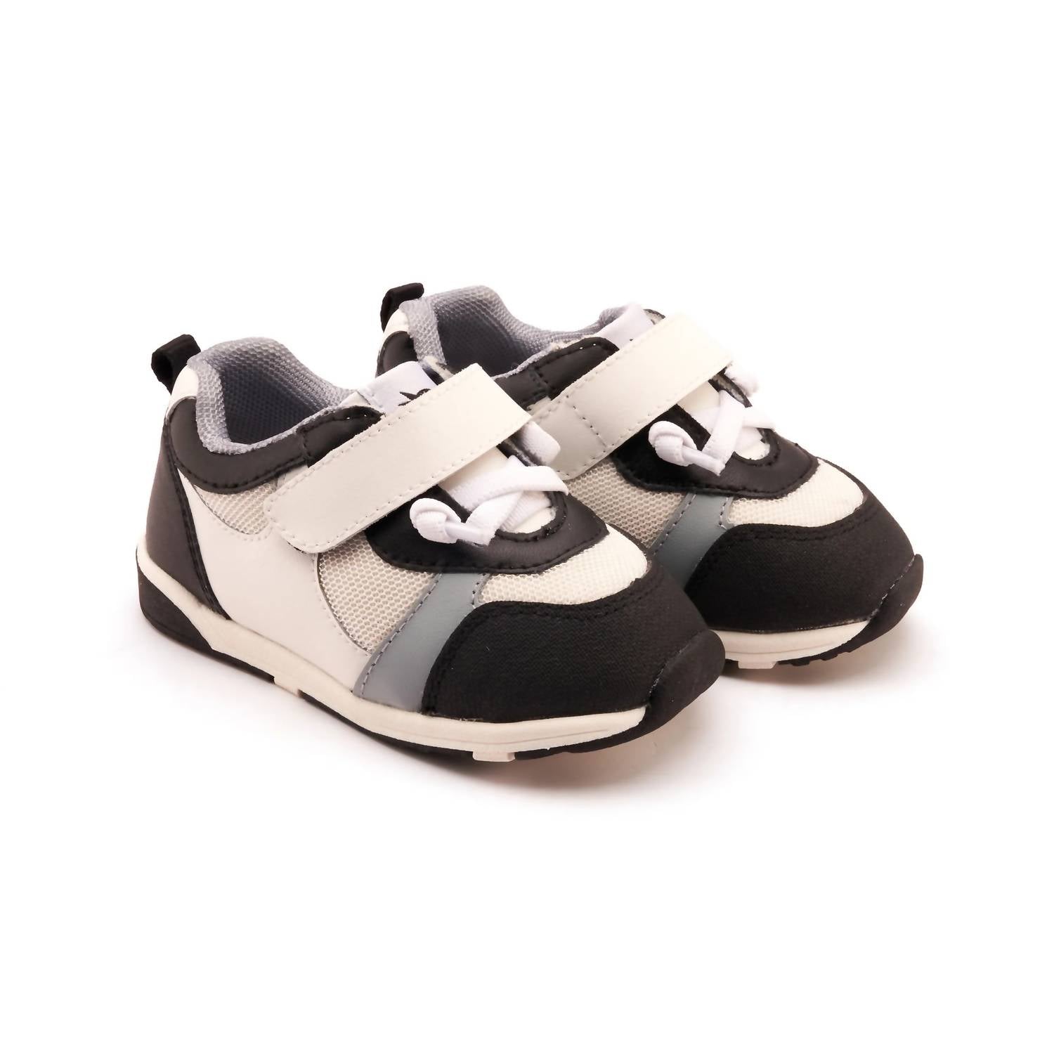 OLDSOLES Kid's 2118 Sporty Squad Sneakers in snow black dusty blue - kids' sneaker - detail view